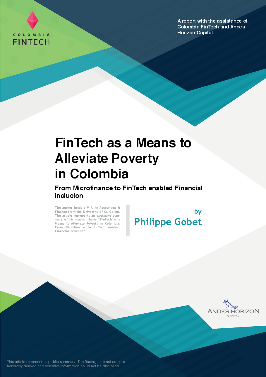 Fintech as a Means to Alleviate Poverty in Colombia