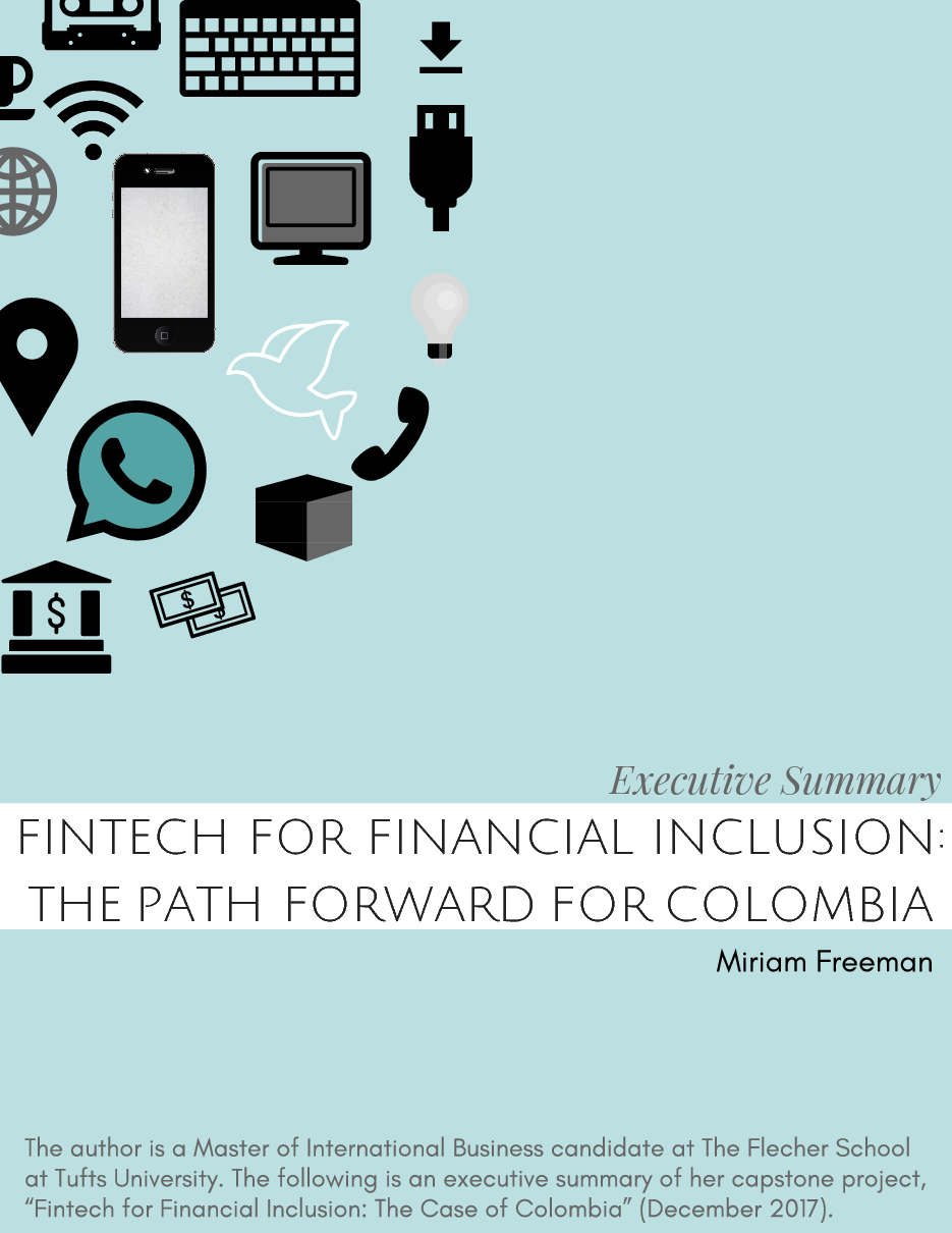 Fintech for financial inclusion: the path forward for Colombia