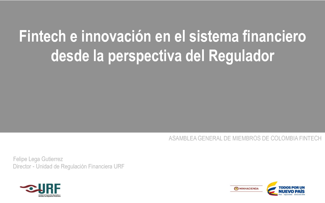 Fintech e innovación en el sistema financiero desde la perspectiva del Regulador