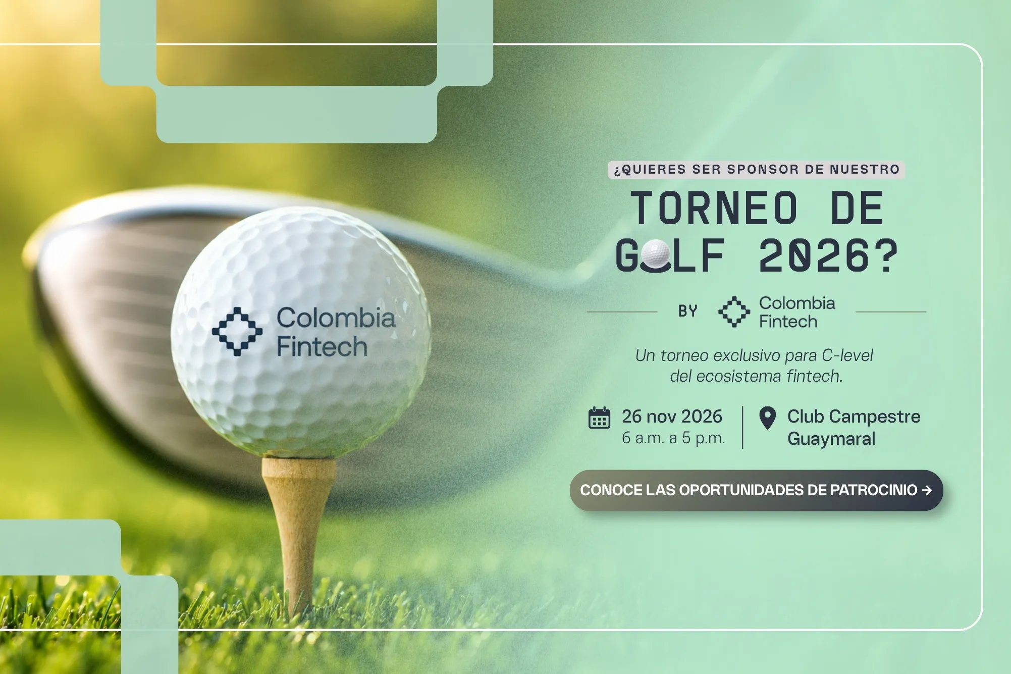 Banner torneo de golf